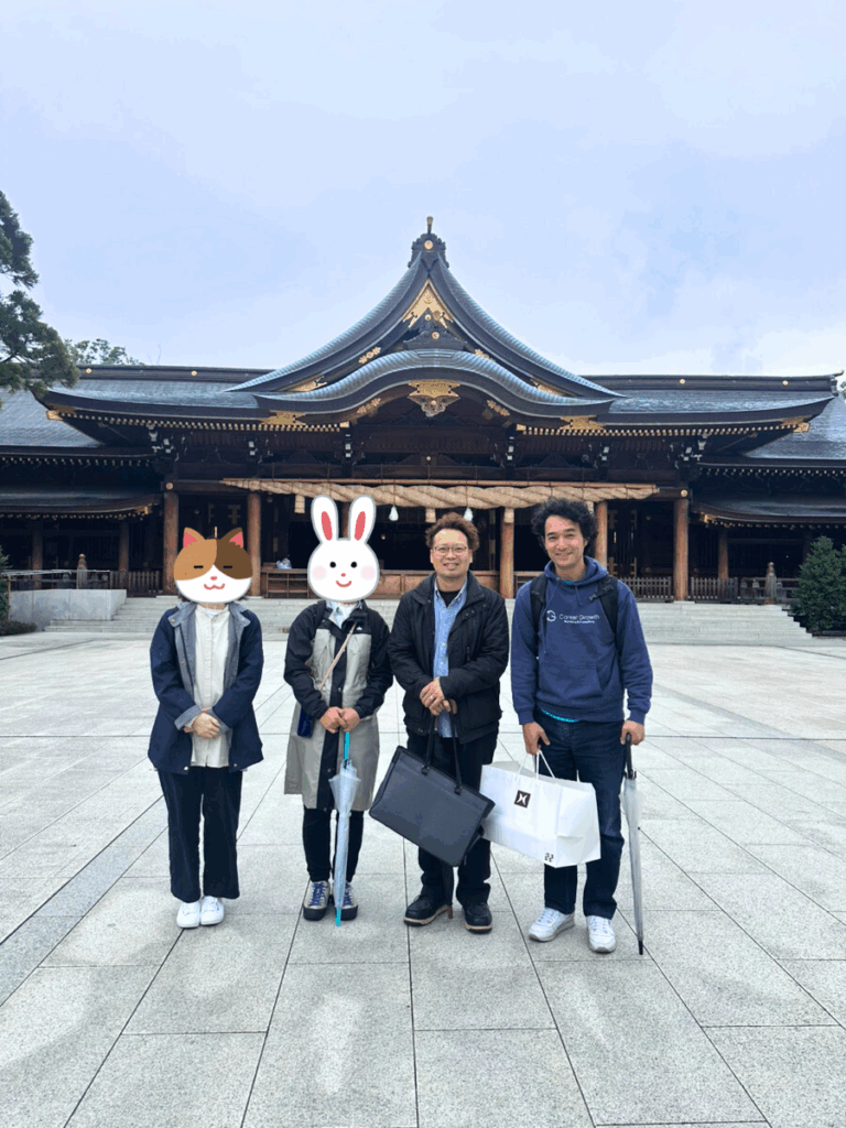 寒川神社とキャリカク藤沢南口メンバー
